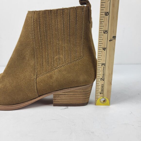 Marc Fisher LTD Yarita Ankle Chelsea Bootie Brown Suede Pull On 6.5M - Picture 3 of 11